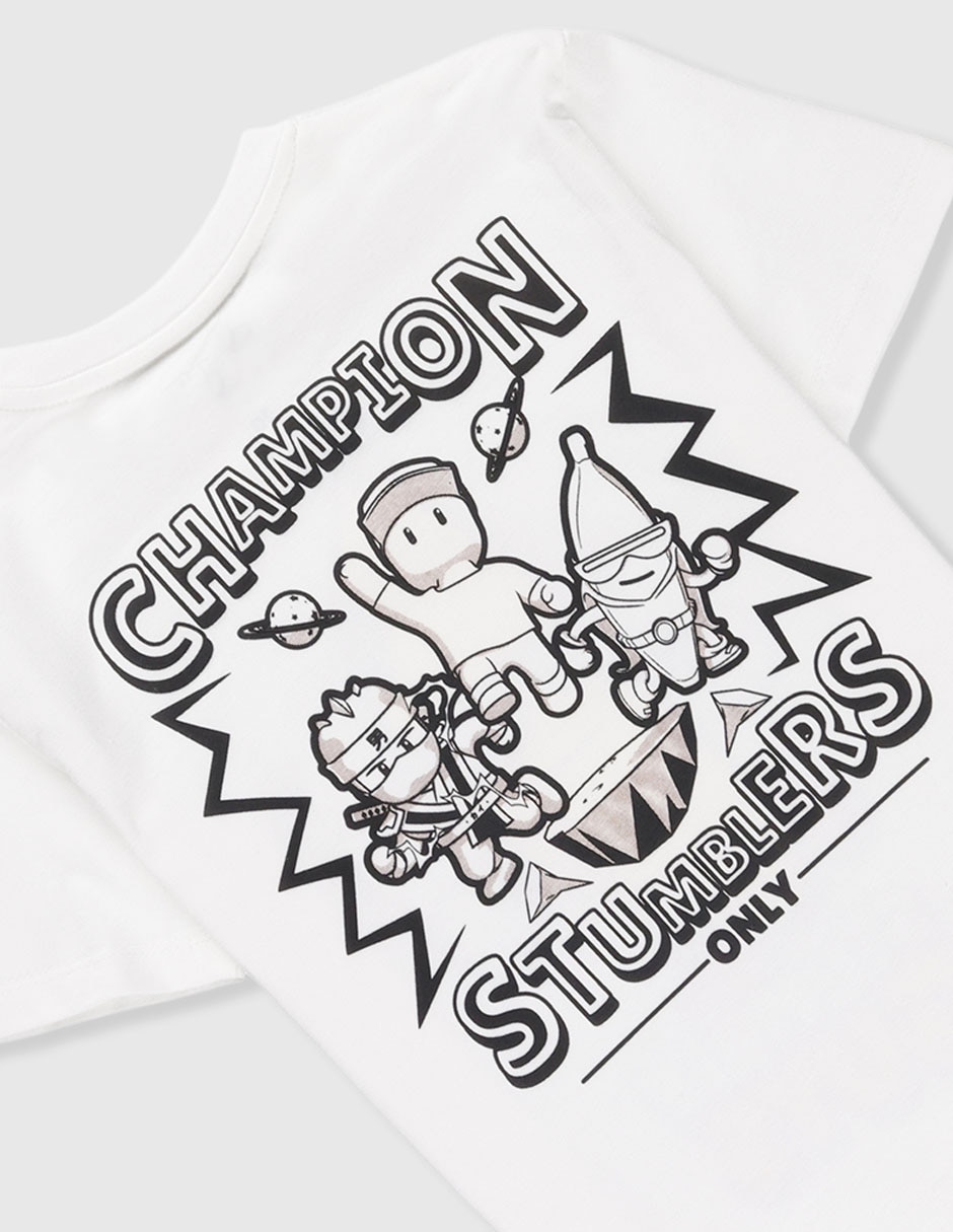 Playera Stumble Guys manga corta para niño