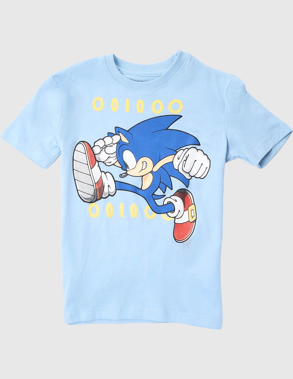 Playera sonic sonic manga corta infantil niño