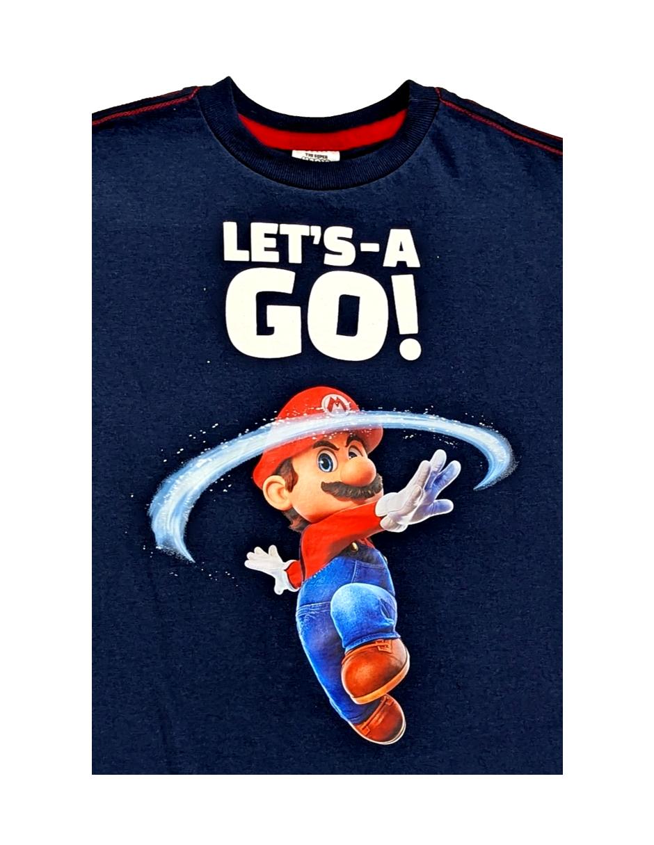 Playera mario bros mario bros mario bros manga corta infantil niño