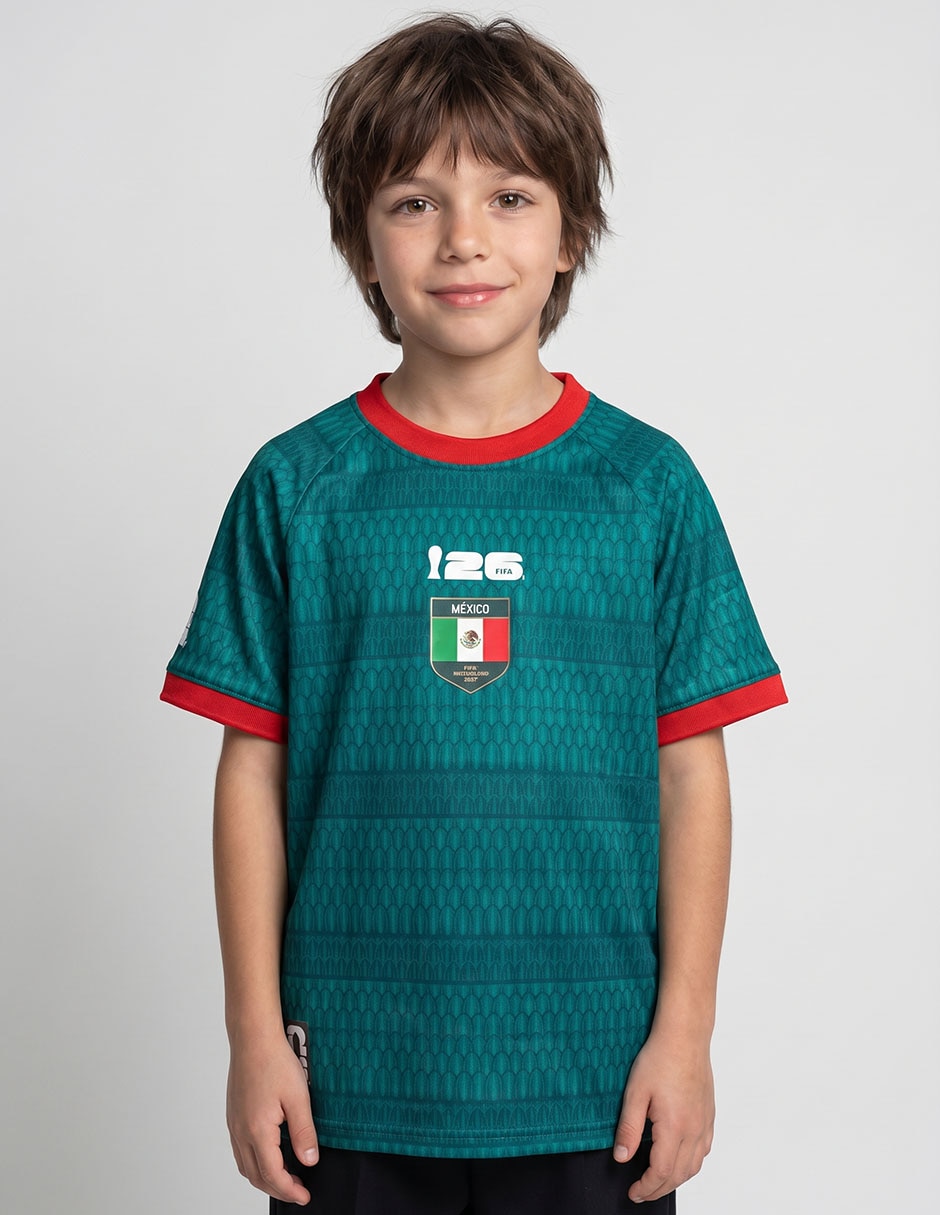 Playera fifa méxico manga corta infantil niño Playera fifa méxico manga corta infantil niño