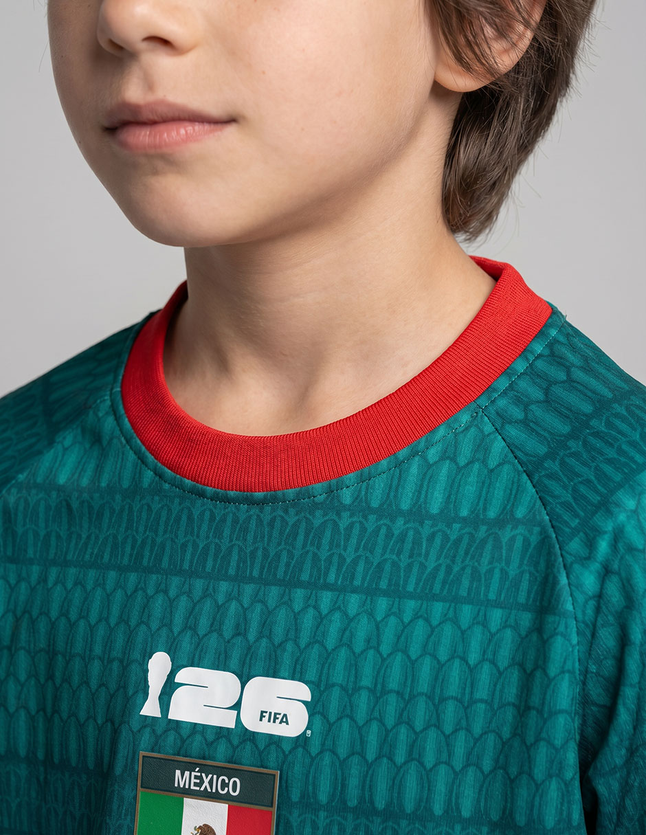 Playera fifa méxico manga corta infantil niño 4
