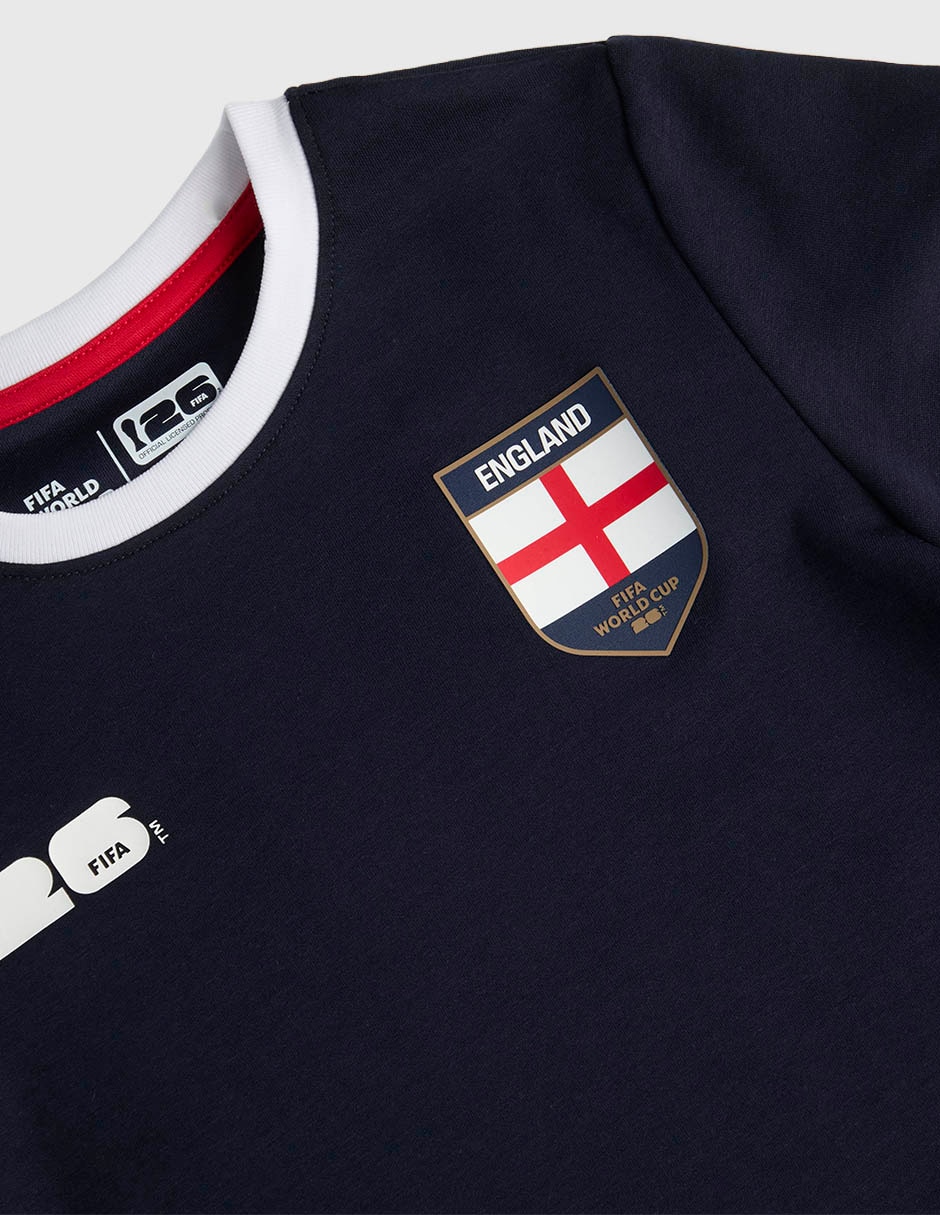 Playera Inglaterra Fifa Inglaterra manga corta para niño 3