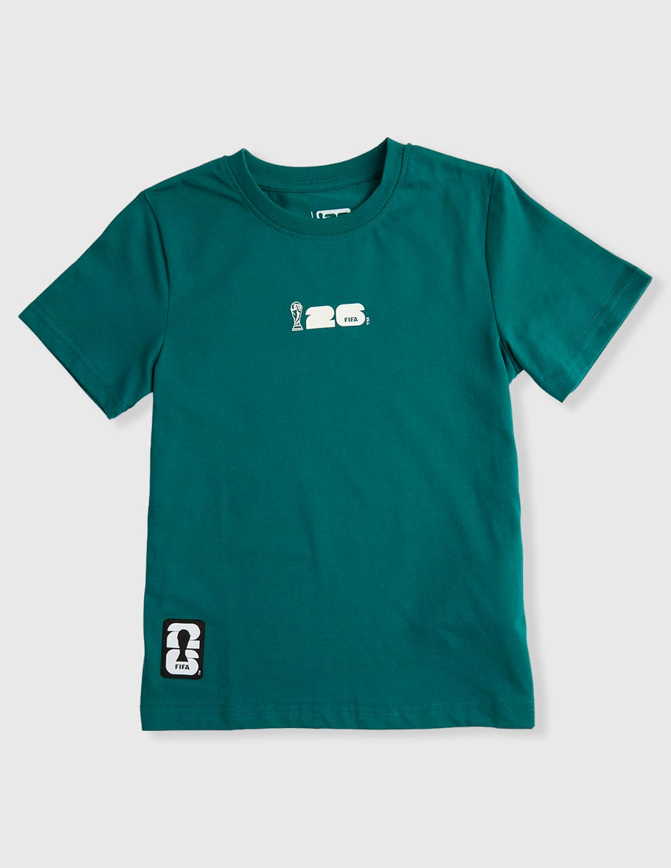 Playera manga corta para niño