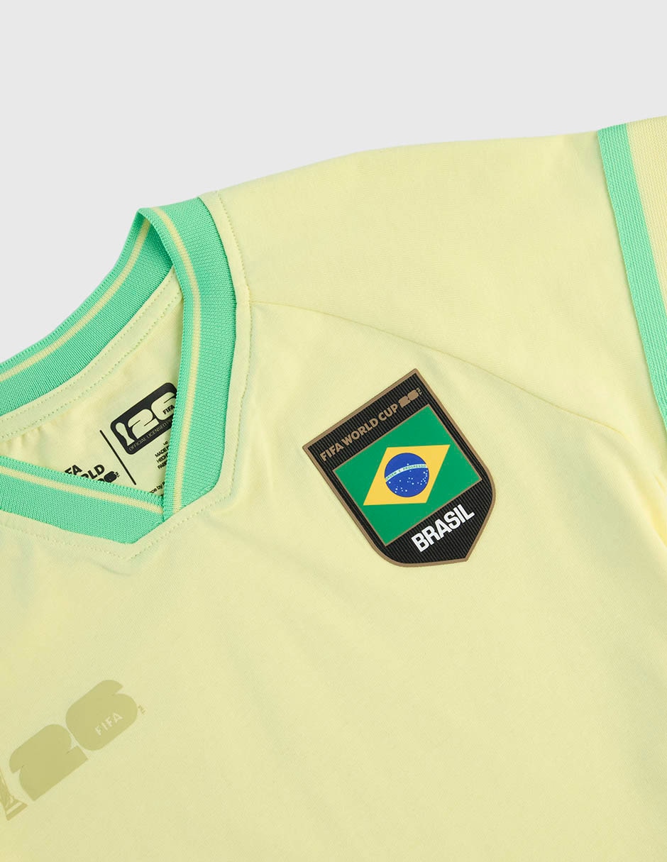 Playera fifa brasil manga corta infantil niño