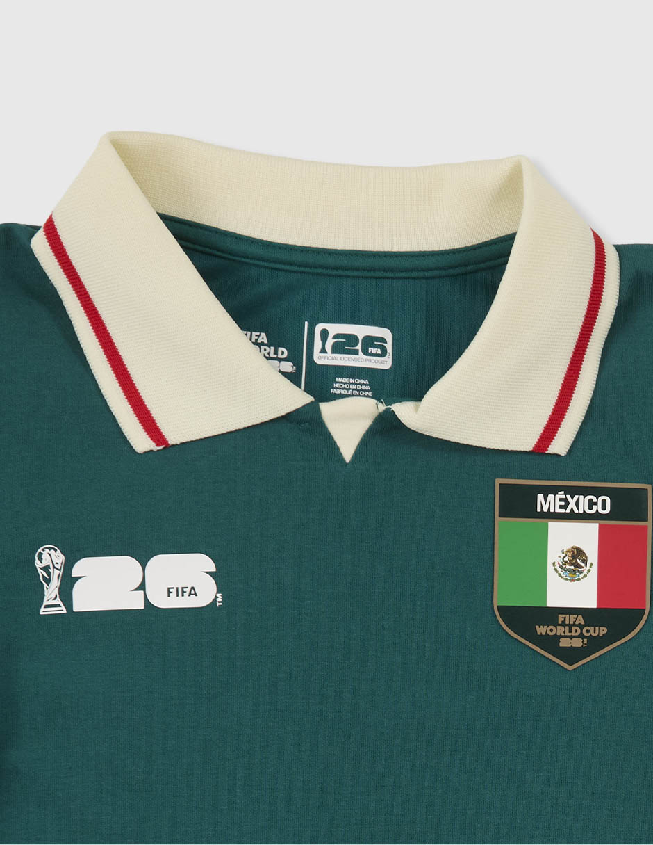 Playera tipo polo / set playera tipo polo fifa fifa méxico "de" poliéster "para" infantil niño