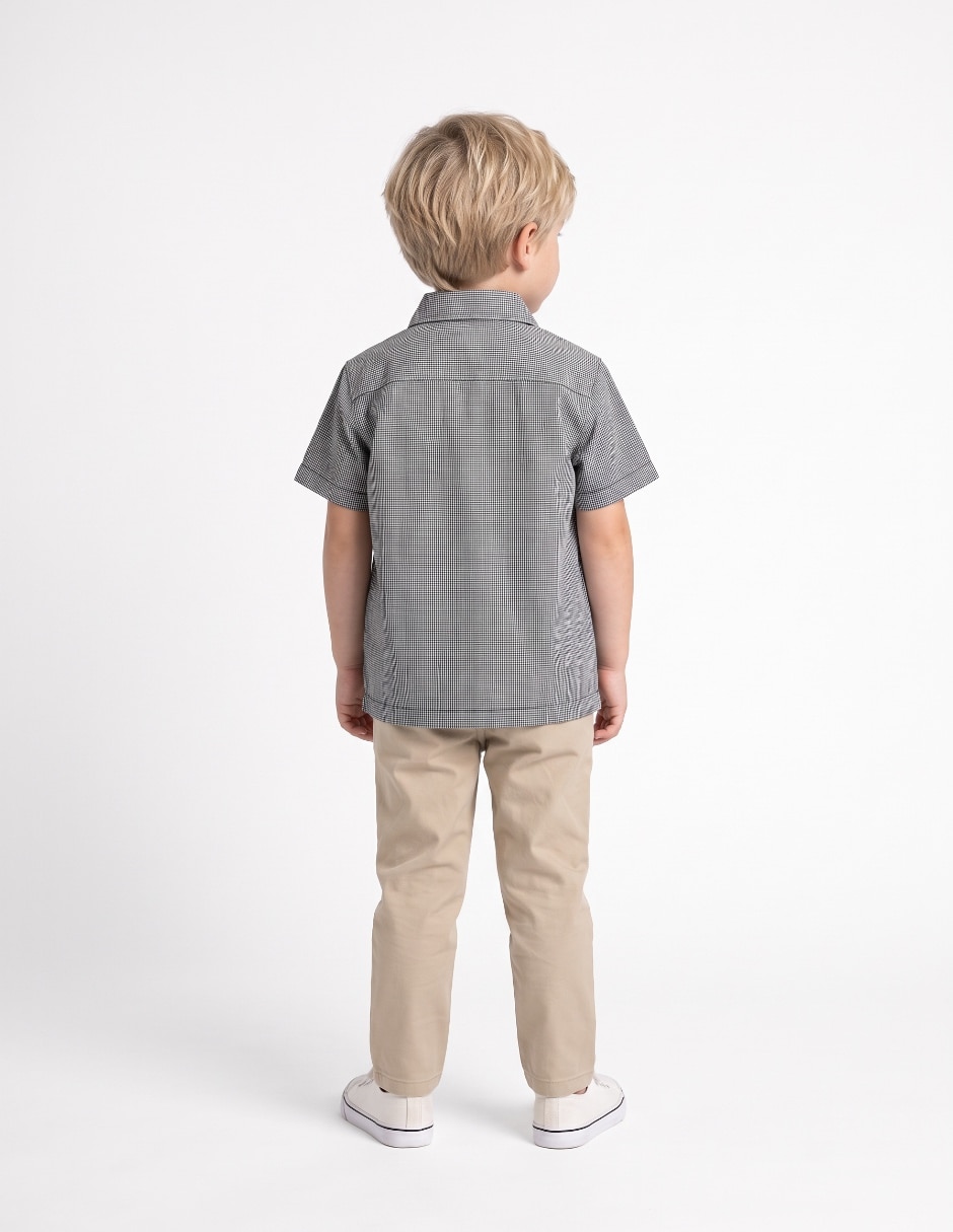 Camisa casual The Childrens Place manga coerta para niño 2