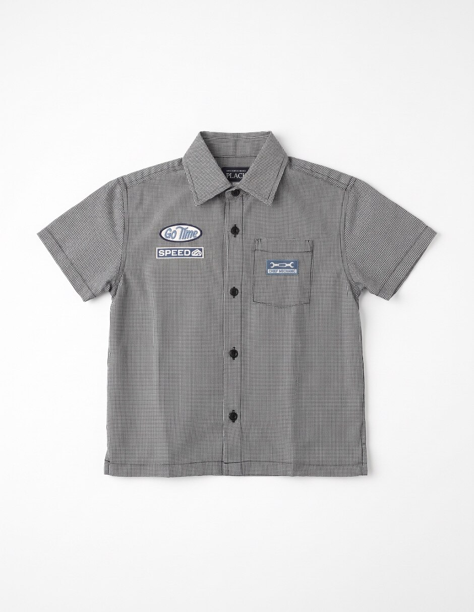 Camisa casual The Childrens Place manga coerta para niño 3