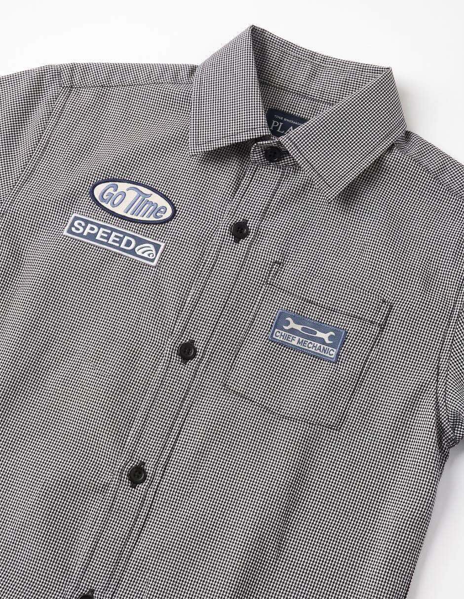 Camisa casual The Childrens Place manga coerta para niño 5