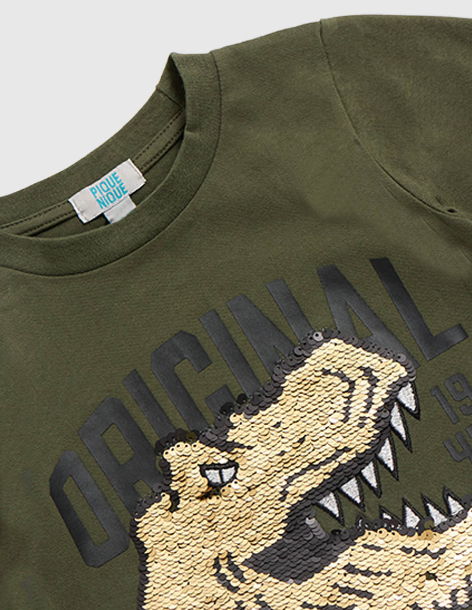 Playera Piquenique manga corta para niño