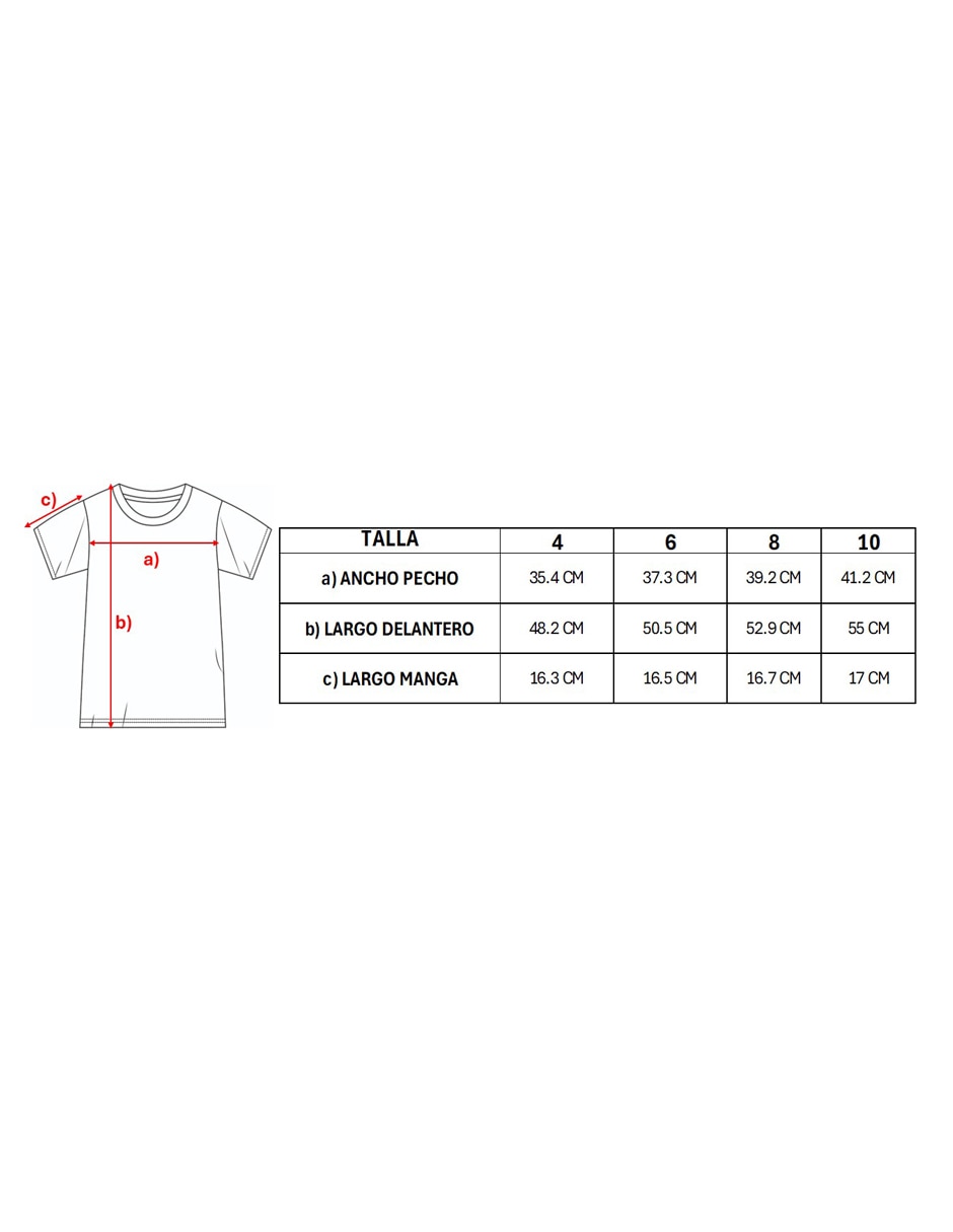 Playera manga corta para niño 2