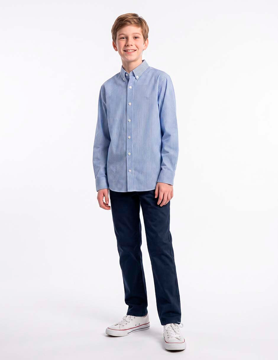 Camisa de algodón manga larga para niño 2