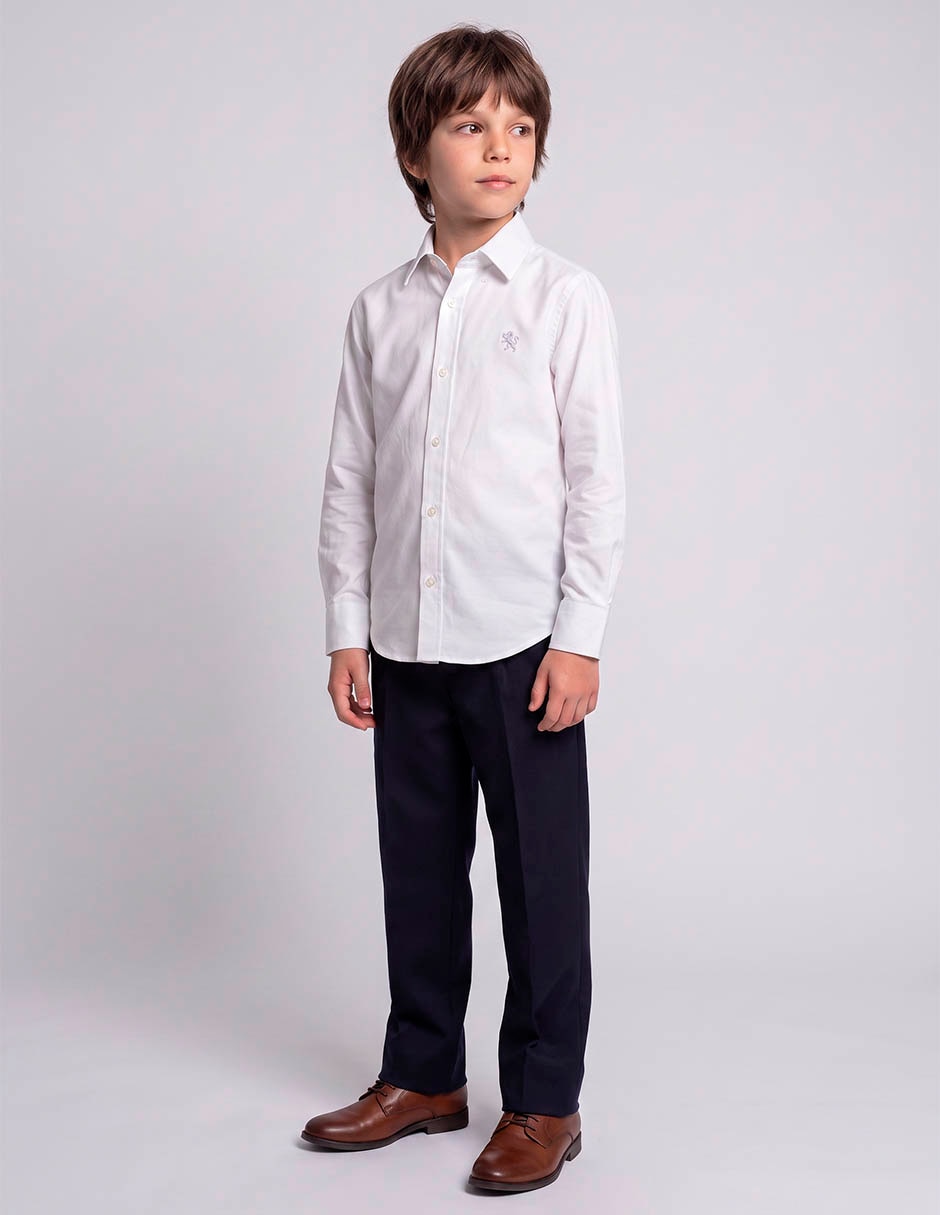 Camisa de vestir manga larga para niño Camisa de vestir manga larga para niño