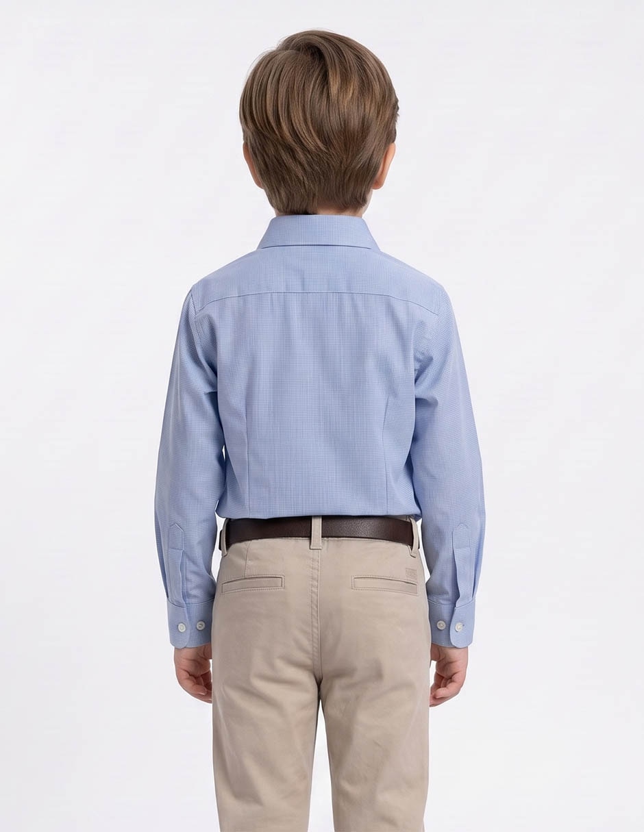 Camisa de vestir manga larga para niño 5