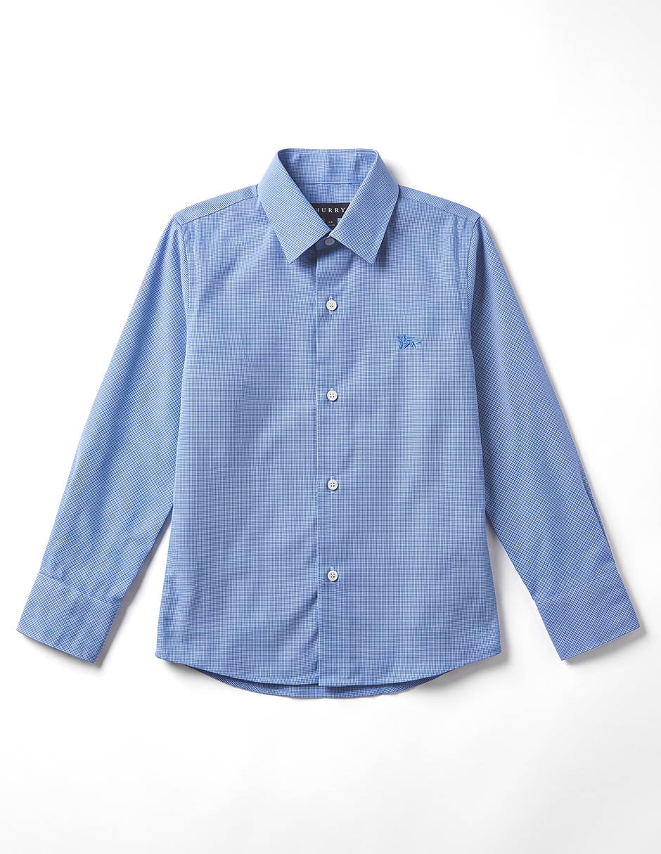 Camisa de vestir manga larga para niño 4
