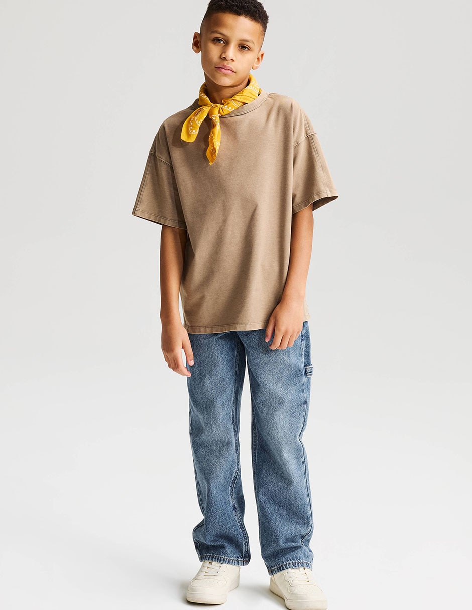 Jeans straight de algodón para niño Jeans straight de algodón para niño