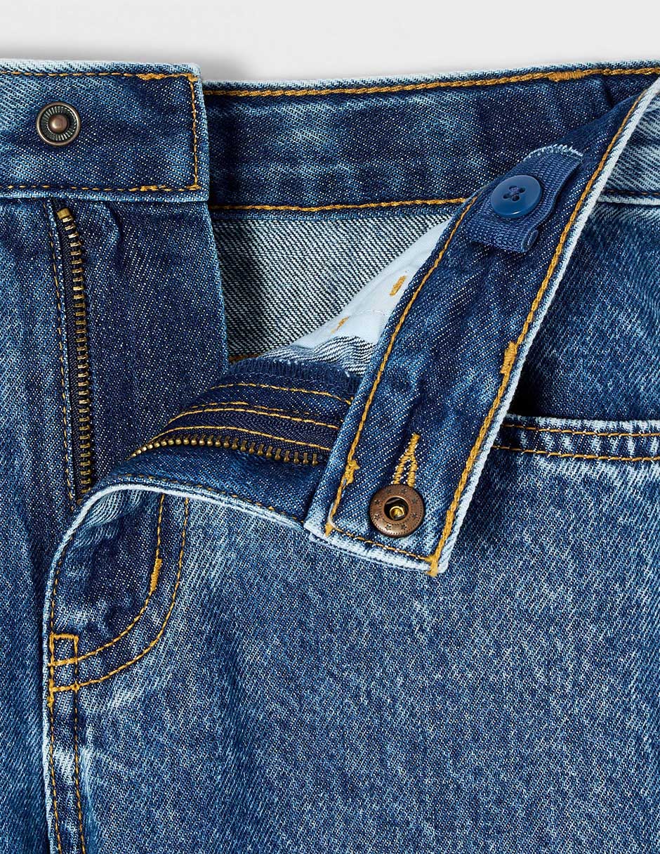 Jeans amplio de algodón para niño 5