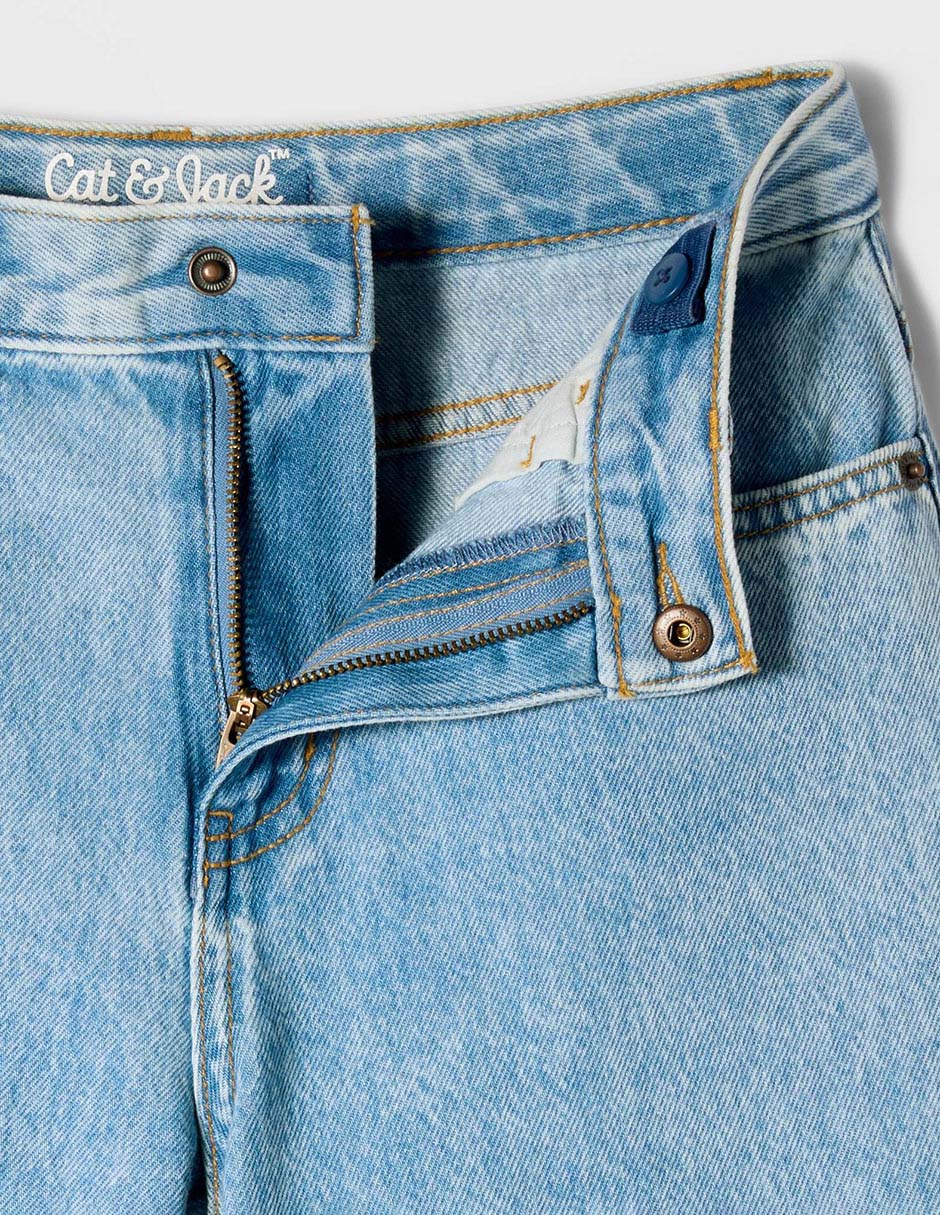 Jeans amplio de algodón para niño 4