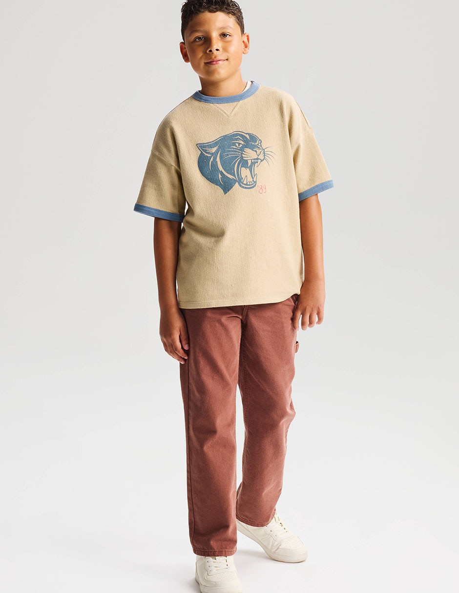 Playera manga corta para niño