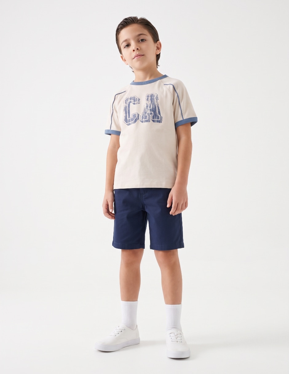 Playera manga corta para niño Playera manga corta para niño