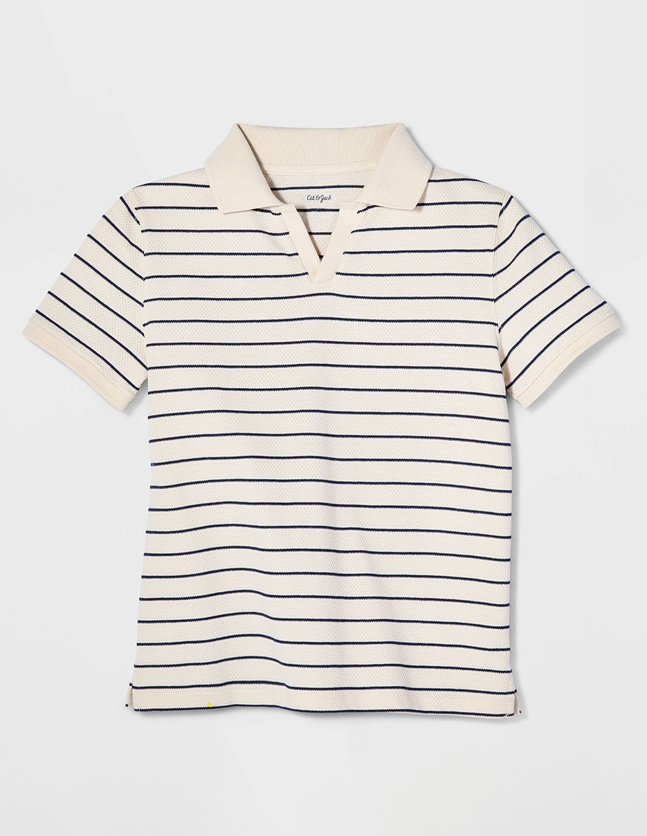 Playera tipo polo de piqué para niño 2