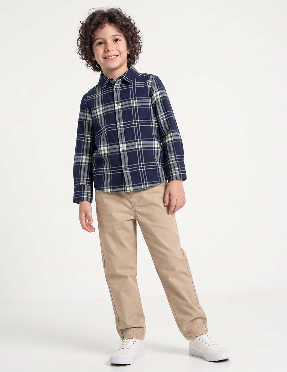Camisa manga larga para niño