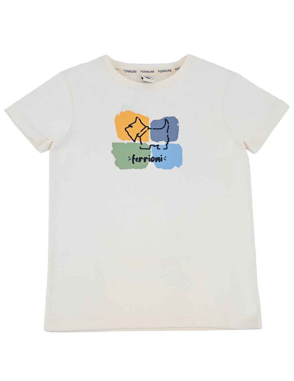 Playera Barker manga regular para niño
