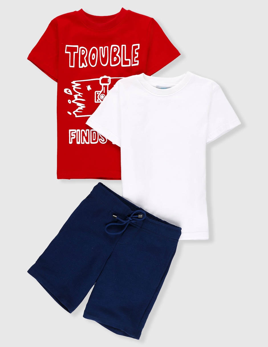 Conjunto casual piquenique x infantil niño
