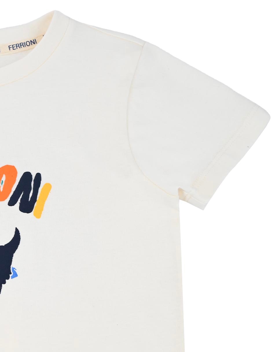 Playera Ferrioni Alore manga corta para niño