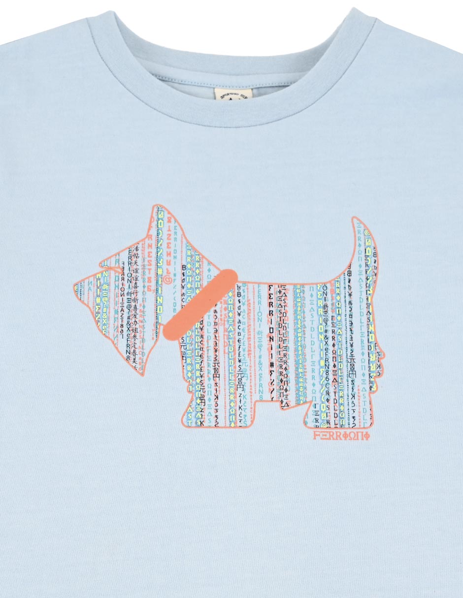 Playera Ferrioni manga regular para niño
