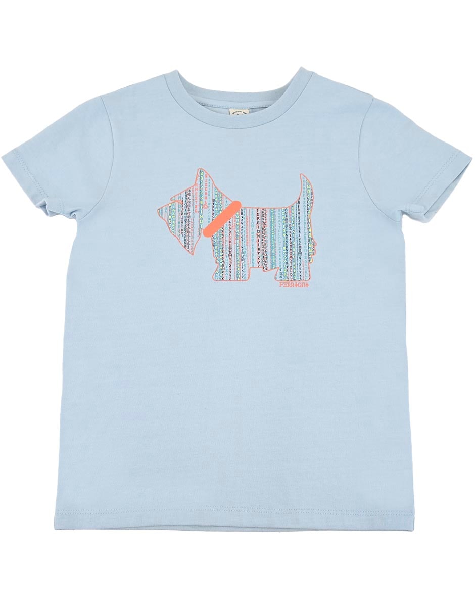 Playera manga regular para niño