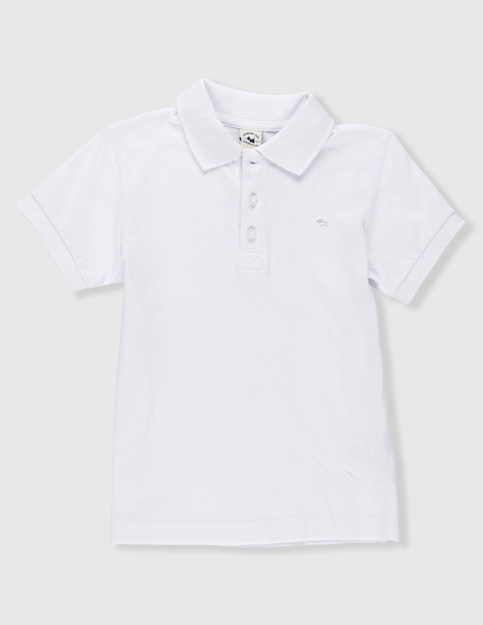 Playera tipo polo de algodón para niño 2