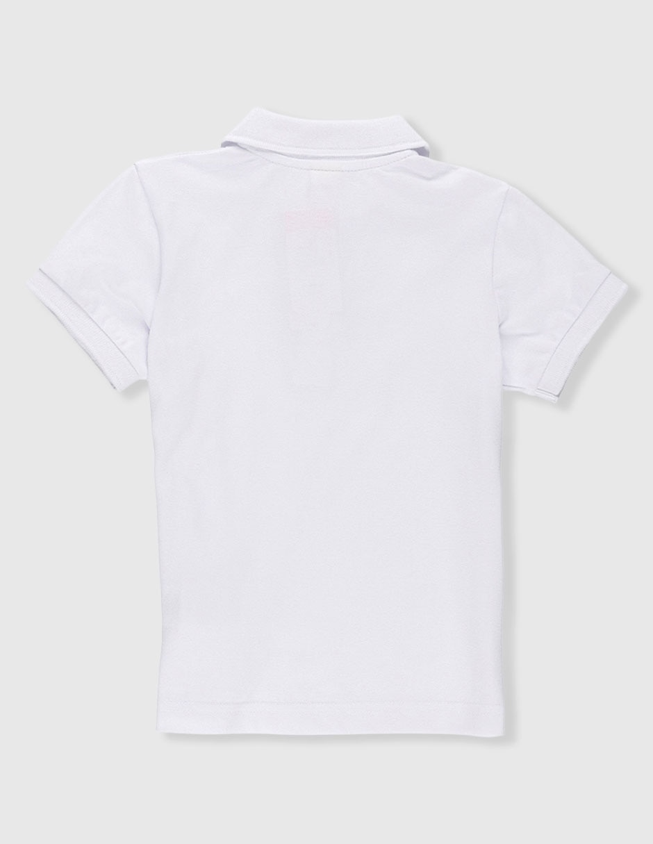 Playera tipo polo de algodón para niño 3