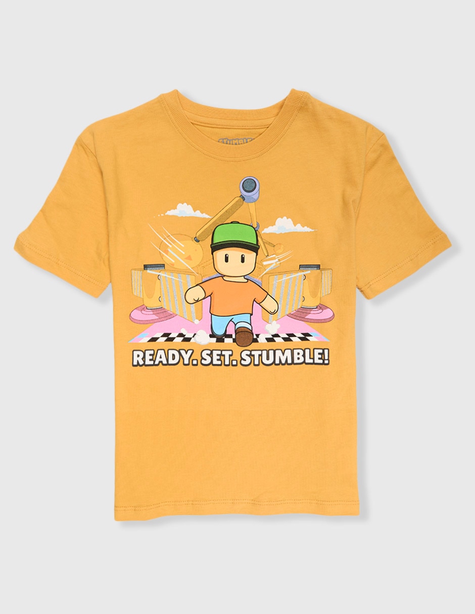 Playera stumble guys stumble guys manga corta infantil niño Playera stumble guys stumble guys manga corta infantil niño