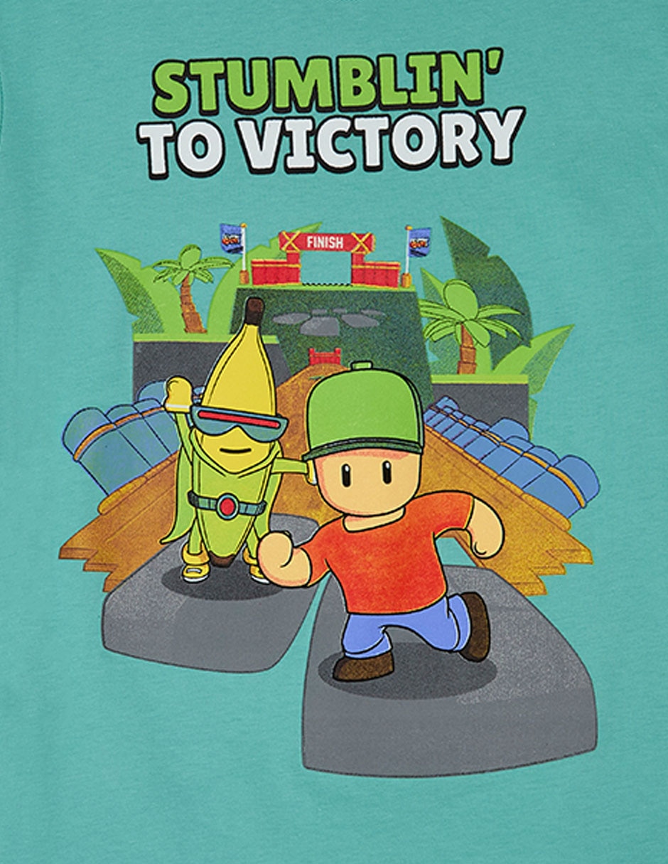 Playera stumble guys stumble guys manga corta infantil niño 3