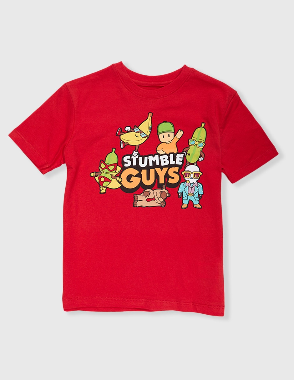 Playera stumble guys stumble guys manga corta infantil niño Playera stumble guys stumble guys manga corta infantil niño