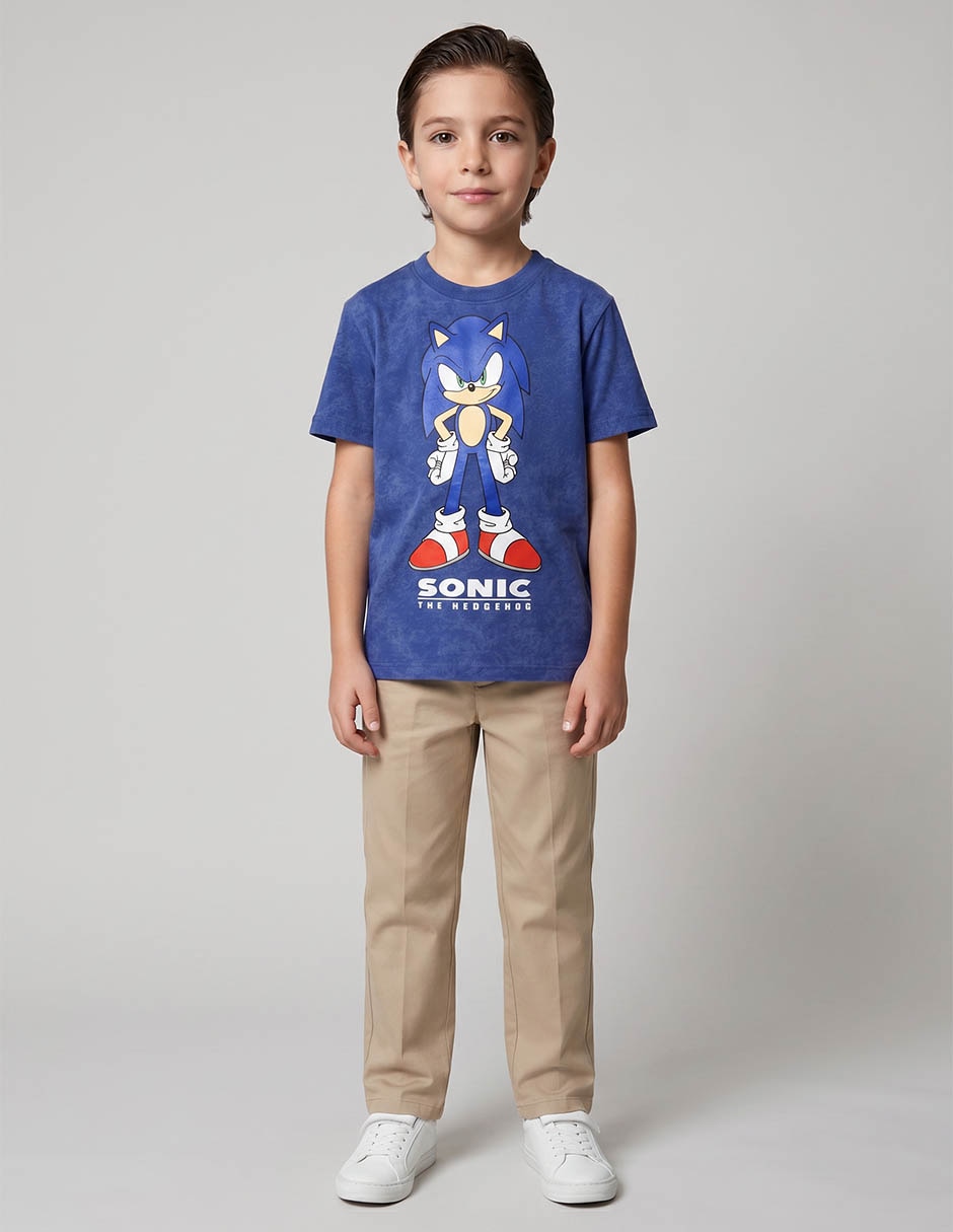 Playera manga corta para niño
