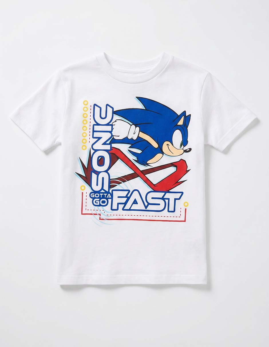 Playera The Hedgehog manga corta para niño 2
