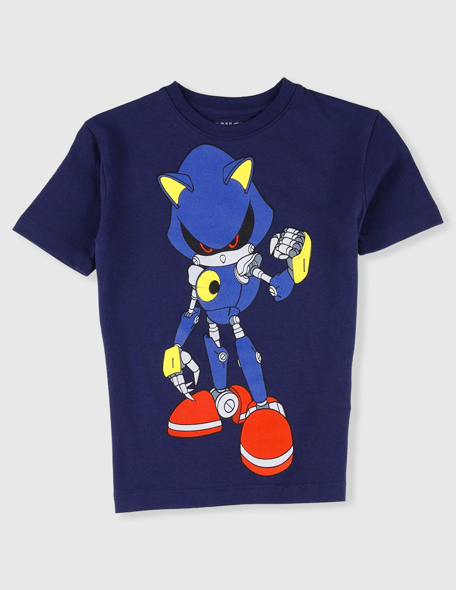 Playera Sonic & Metal Sonic Sonic manga corta para niño 3