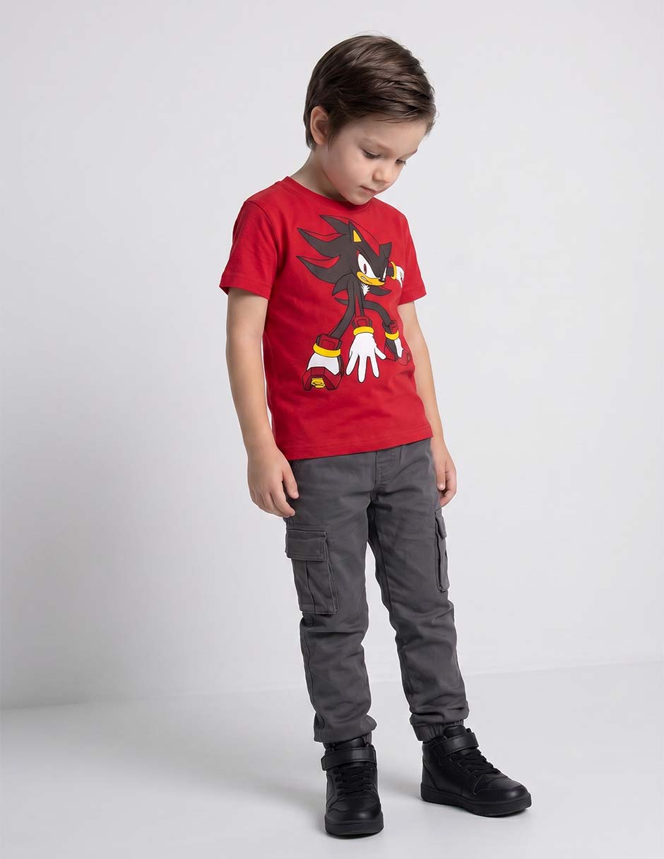 Playera Shadow manga corta para niño