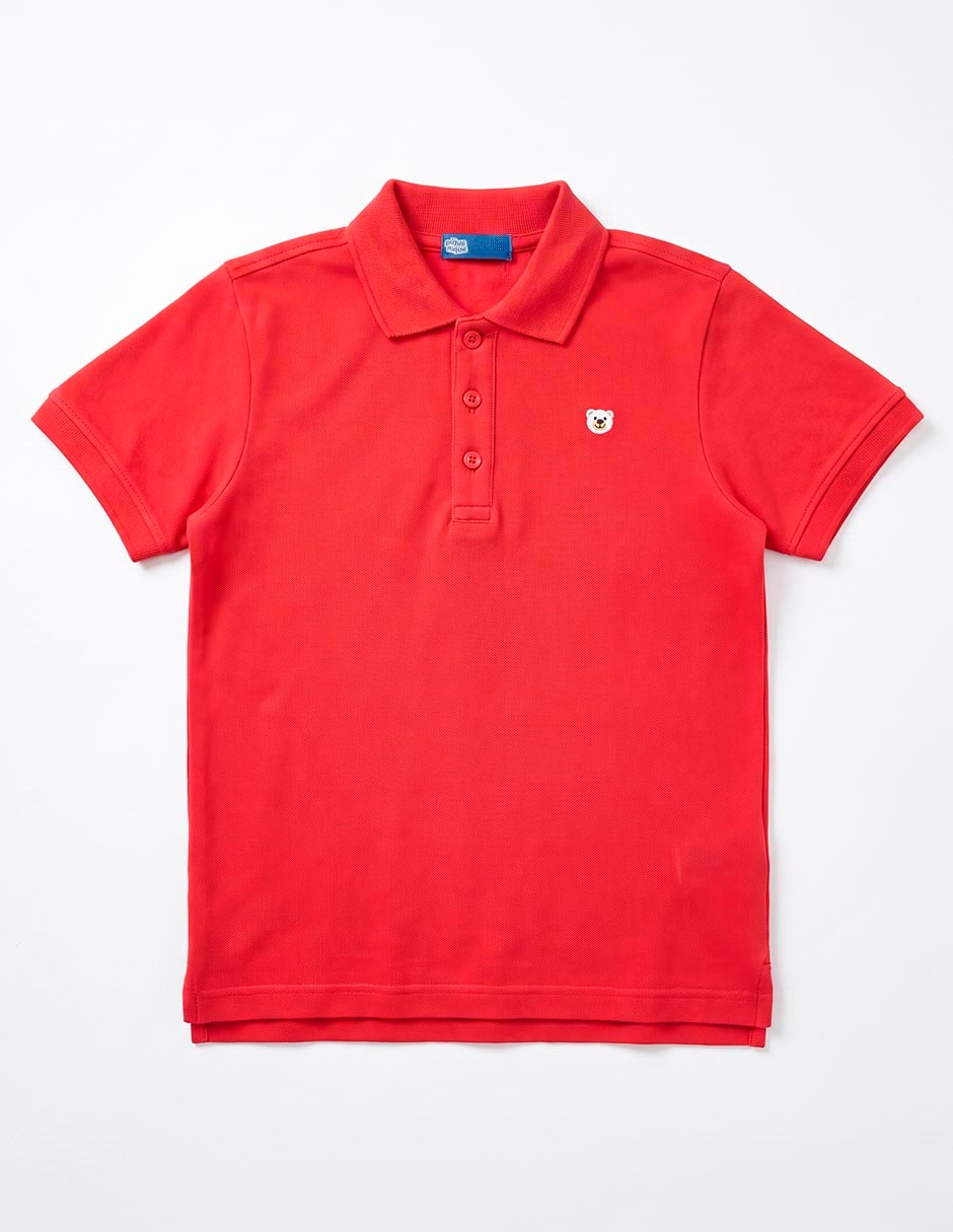 Playera tipo polo de algodón para niño 4