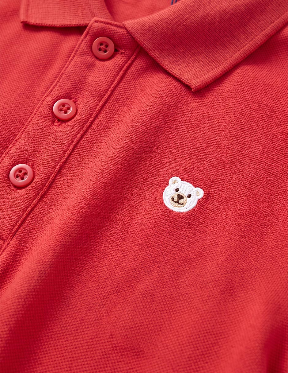 Playera tipo polo de algodón para niño 2