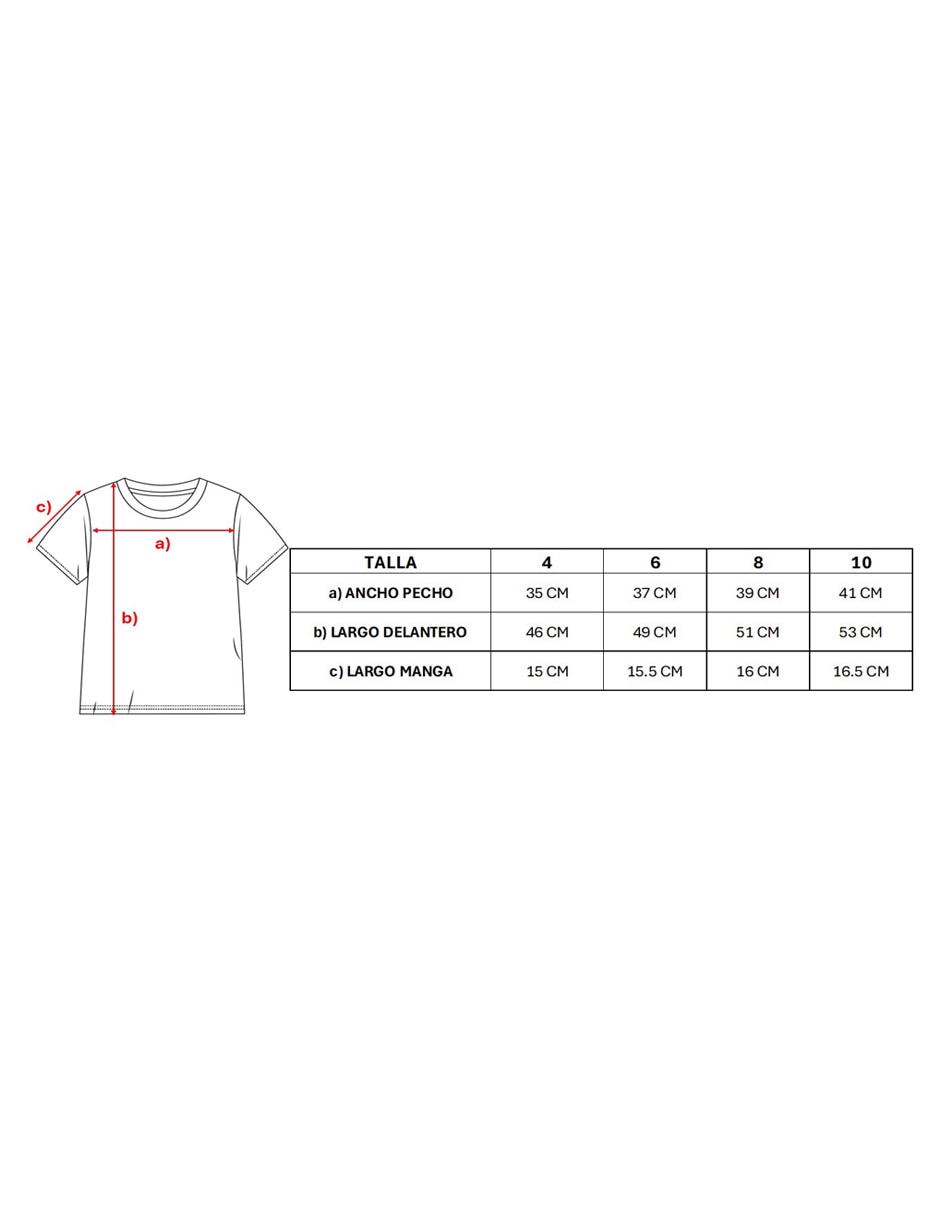 Playera manga corta para niño 3
