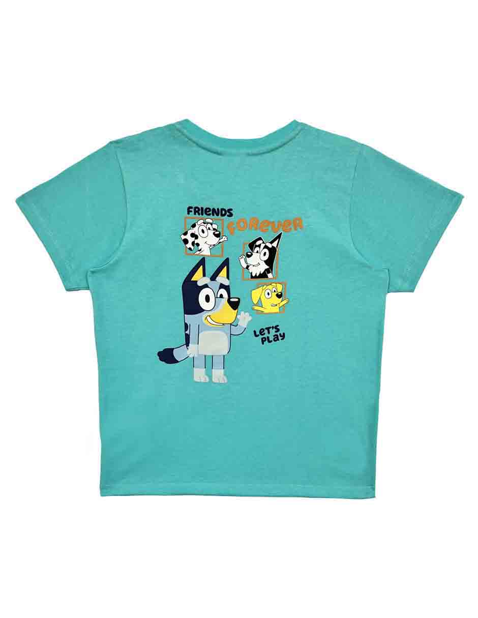 Playera bluey bluey sin coleccion manga corta infantil niño