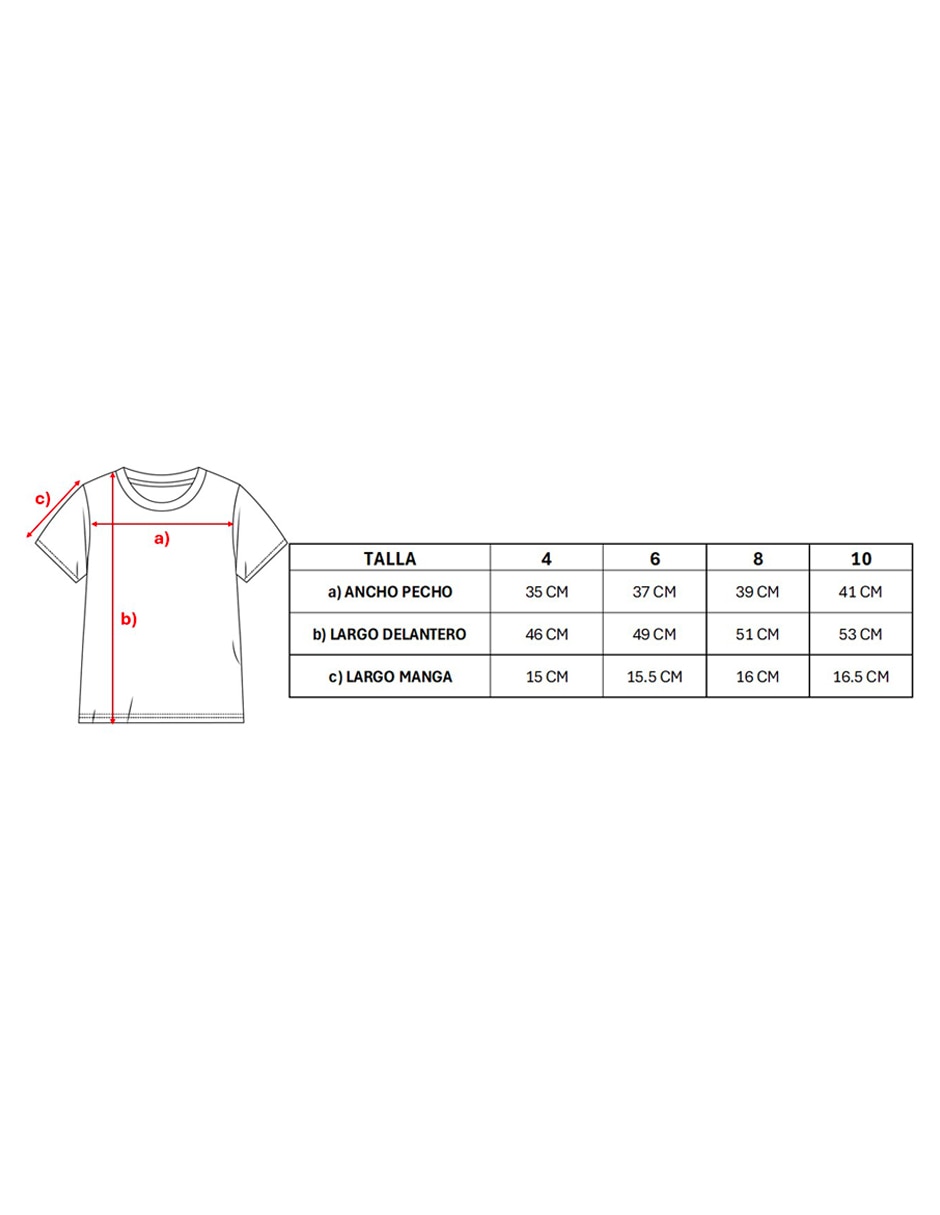 Playera manga corta para niño 5