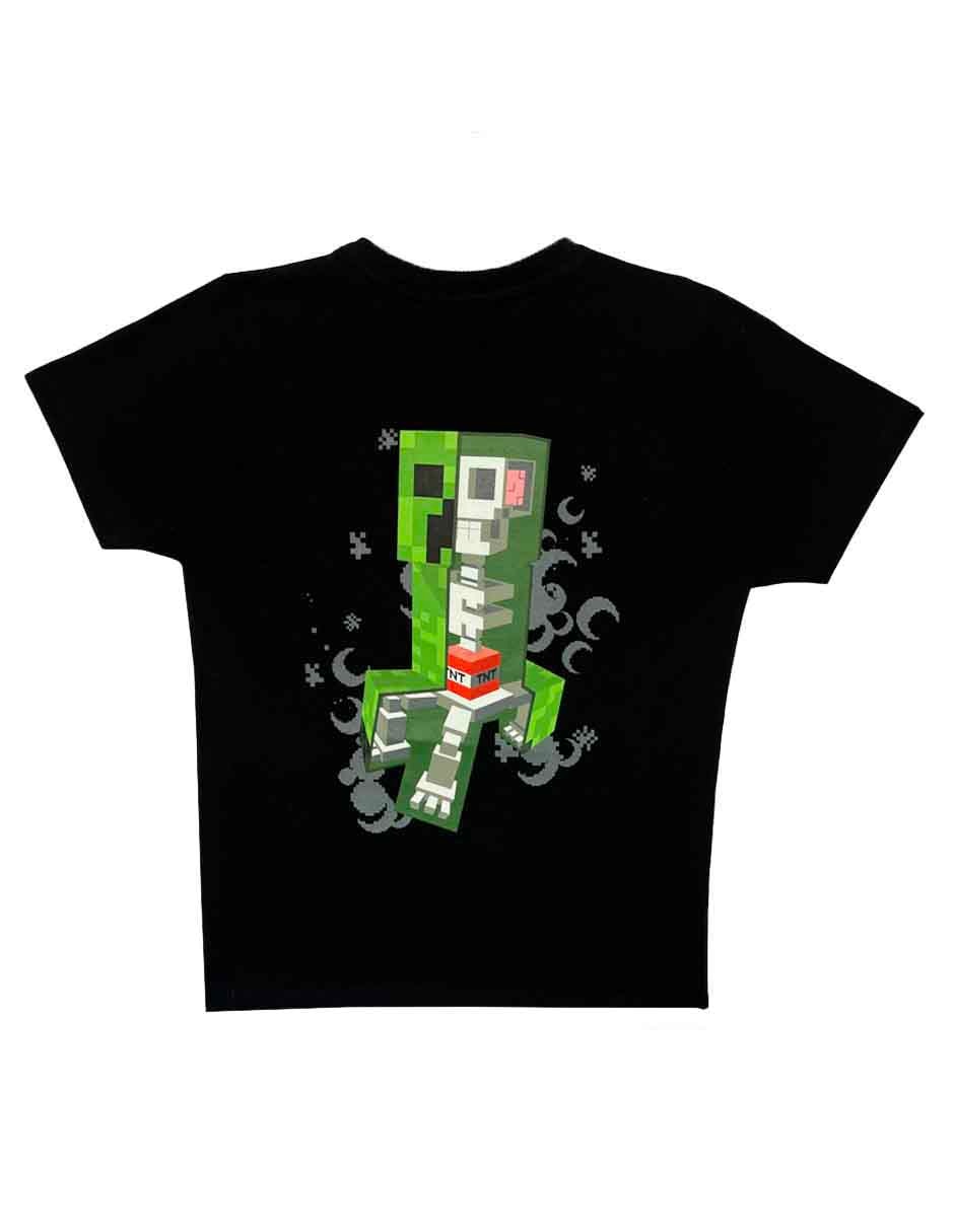 Playera minecraft manga corta para niño 2