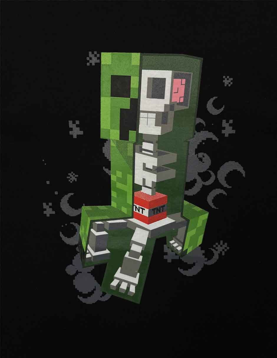 Playera minecraft manga corta para niño 3
