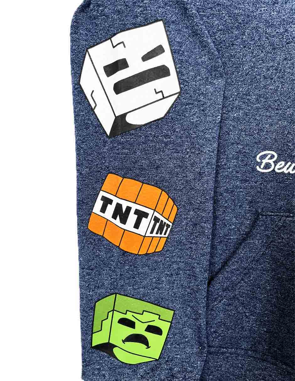 Sudadera o coleccon minecraft infantil niño 3