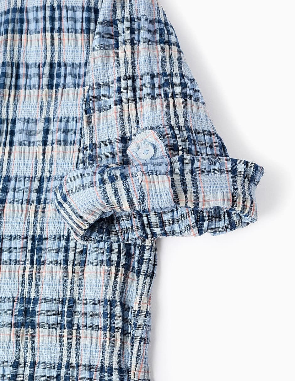 Camisa casual de algodón manga larga para niño 2