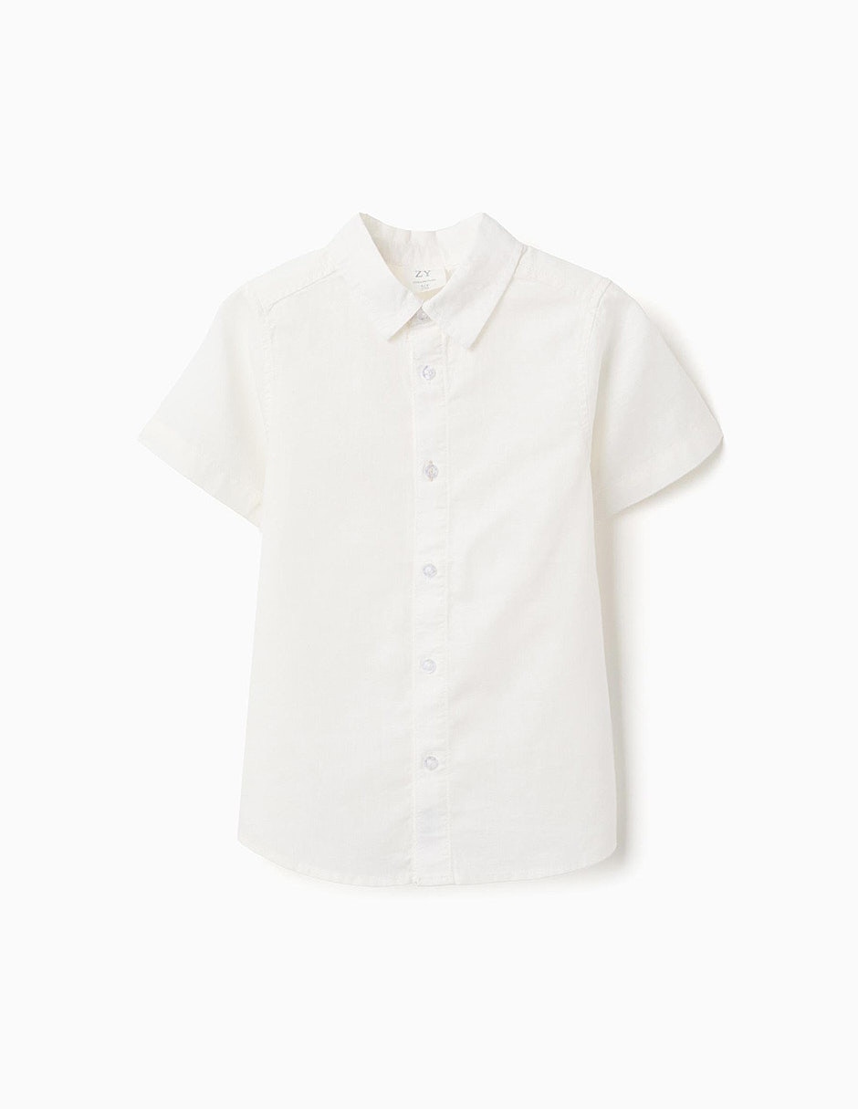 Camisa formal imagining tales manga corta para infantil niño 4