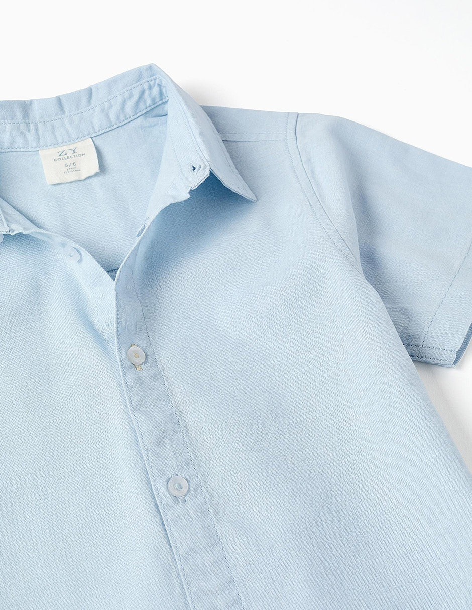 Camisa formal zippy imagining tales manga corta para infantil niño
